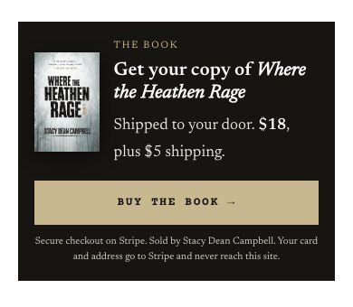 The same band on a phone, with a full-width Buy the book button.